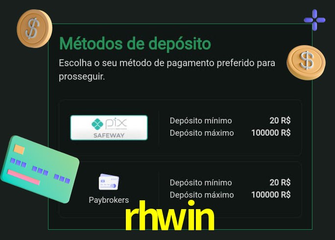 O cassino rhwin oferece uma grande variedade de métodos de pagamento